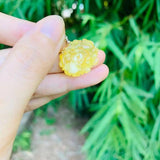 Natural Amber Necklace Pendant Flower Gemstone Women High Jewelry