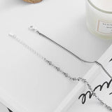 925 Sterling Silver Pendant Necklace, Retro Choker Punk