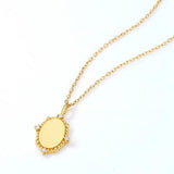 Geometric Pendant Necklace 925 Silver Chain Fine Jewelry