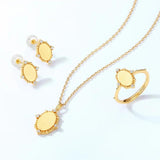 Geometric Pendant Necklace 925 Silver Chain Fine Jewelry