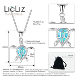 925 Silver Turtle Necklace Collar Fire Opal Pendant Charm Link Chains LN0265