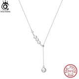 Baroque Pearl Necklace w/ Sterling Silver Pendant