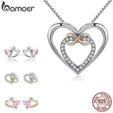 Heart Necklace for Women, 925 Silver
