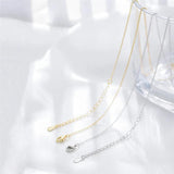 925 Silver Rainbow Hollow Round Gemstone Pendant Necklace