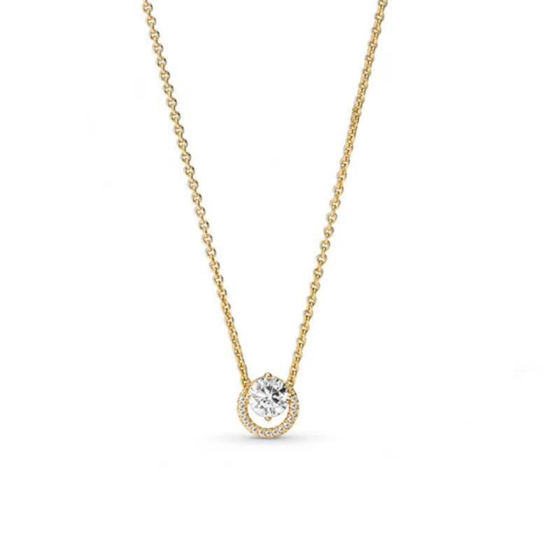 Mother's S925 Sterling Silver O Pendant Necklace Women's Holiday