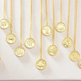 Zodiac Constellation Necklace Astrology Pendant 925 Sterling Silver