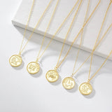 Zodiac Constellation Necklace Astrology Pendant 925 Sterling Silver
