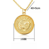Zodiac Constellation Necklace Astrology Pendant 925 Sterling Silver
