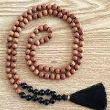 8mm Sandalwood Agate Beads Necklace Wrist Spirituality Pray Chakra