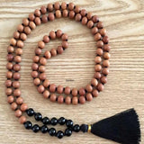 8mm Sandalwood Agate Beads Necklace Wrist Spirituality Pray Chakra