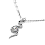 925 Silver Snake Necklace Women Pendant Choker Jewelry Gift