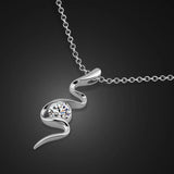 925 Silver Snake Necklace Women Pendant Choker Jewelry Gift