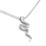 925 Silver Snake Necklace Women Pendant Choker Jewelry Gift