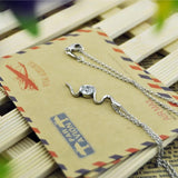 925 Silver Snake Necklace Women Pendant Choker Jewelry Gift