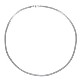 3mm Snake Chain Choker Necklace for Women - 925 Sterling Silver Layer Necklaces