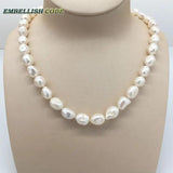 Baroque Pearl Choker Necklace Women Elegant Jewelry for Special Occasions