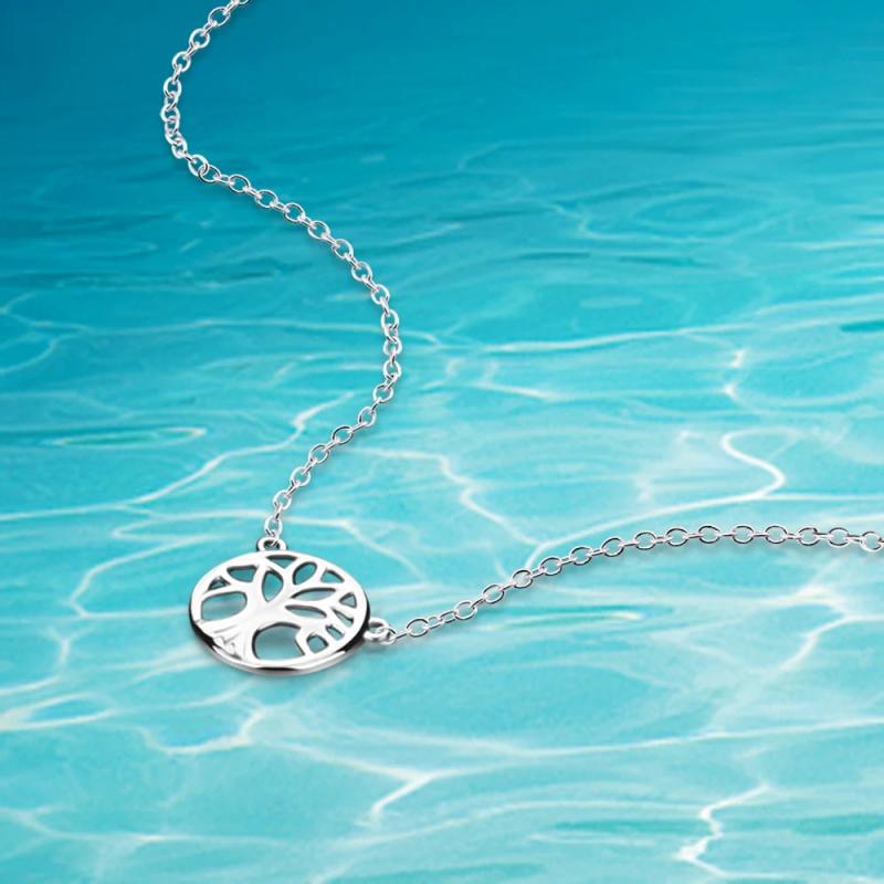 925 Sterling Silver Tree of Life Necklace Woman Wisdom Tree Pendant