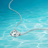 925 Sterling Silver Tree of Life Necklace Woman Wisdom Tree Pendant