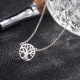 925 Sterling Silver Tree of Life Necklace Woman Wisdom Tree Pendant