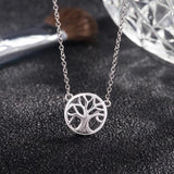 925 Sterling Silver Tree of Life Necklace Woman Wisdom Tree Pendant