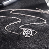 925 Sterling Silver Tree of Life Necklace Woman Wisdom Tree Pendant