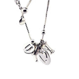 I Love You Necklace with Silver Chain