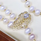 9-10mm Freshwater Pearl Necklace for Women Wedding
