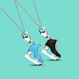925 Silver Necklace Snow Boot Pendant Choker Couple Gift