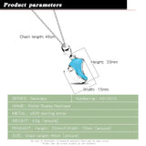 925 Silver Necklace Snow Boot Pendant Choker Couple Gift