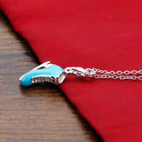 925 Silver Necklace Snow Boot Pendant Choker Couple Gift