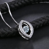 Elegant S925 Sterling Silver Pendant Necklace with Smart Dance Packing