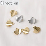 14k Copper Plated Real Rose Petals Ginkgo Leaf DIY Jewelry Material