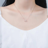 925 Silver Shell Pearl Pendant Necklace Romantic Style Jewellery