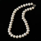 10-11MM Short Freshwater Pearl Necklace, Full & Glossy, Natural Textured Shapes