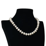 10-11MM Short Freshwater Pearl Necklace, Full & Glossy, Natural Textured Shapes