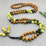 8mm Natural Rose Quartz Lapis Lazuli Beads Necklace Gift