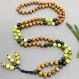 8mm Natural Rose Quartz Lapis Lazuli Beads Necklace Gift