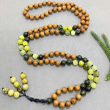 8mm Natural Rose Quartz Lapis Lazuli Beads Necklace Gift