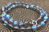 Gray Rainbow Moonstone Round Gems Necklace 6/8/10/12mm Natural