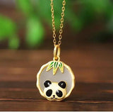 Panda Pendant Jewelry Set - S925 Sterling Silver Plated