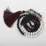 Turquoise Agate Beads Necklace - Buddhism Emotional Chain Cuff