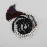 Turquoise Agate Beads Necklace - Buddhism Emotional Chain Cuff