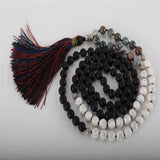 Turquoise Agate Beads Necklace - Buddhism Emotional Chain Cuff