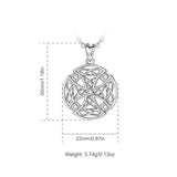 925 Silver Celtics Cross Pendant Necklace Good luck Charm D446