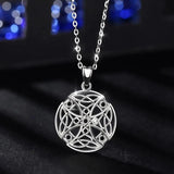 925 Silver Celtics Cross Pendant Necklace Good luck Charm D446