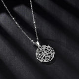 925 Silver Celtics Cross Pendant Necklace Good luck Charm D446