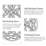 925 Silver Celtics Cross Pendant Necklace Good luck Charm D446