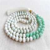 8mm Jade 108 Beads Tassel Necklace Bracelet Buddhist Prayer