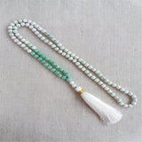 8mm Jade 108 Beads Tassel Necklace Bracelet Buddhist Prayer