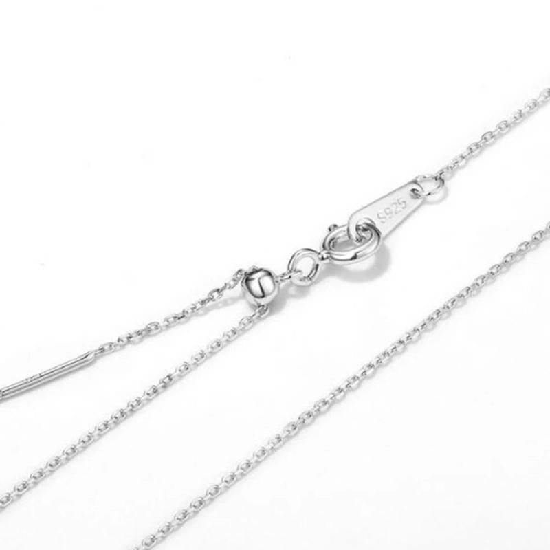 925 Silver Necklace Chain 400MM+50MM Snake Chain Plated For Pendant